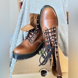 Dr. Martens Leona Butterscotch Boots, size 9